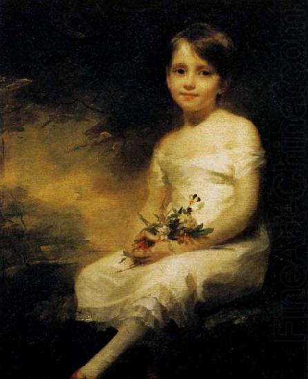 Young Girl Holding Flowers, RAEBURN, Sir Henry